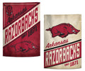 Arkansas Razorbacks Garden Flag 2 Sided Retro Logo