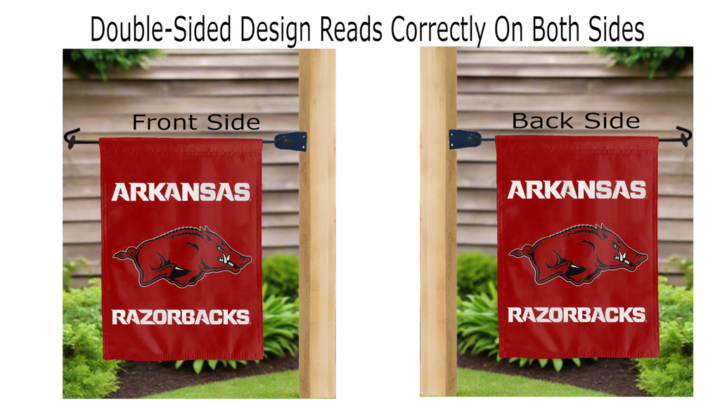 University of Arkansas - Razorbacks Double Sided Garden Flag
