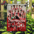 Arsenal After 22 Years Premier League Champions Season 2025-26 Doube Sided Garden House Flag