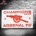 Arsenal Premiere League 2025-26 Champions Garden House Double Sided Flag