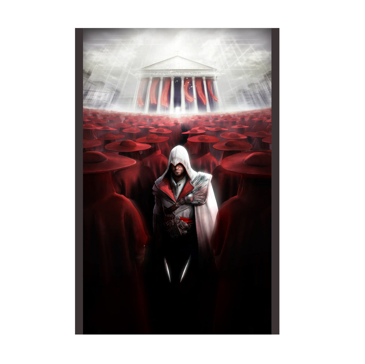 Assassin's Creed: Brotherhood Poster ‚Äî Ezio and the Cardinals Print | Ubisoft Gaming Wall Art