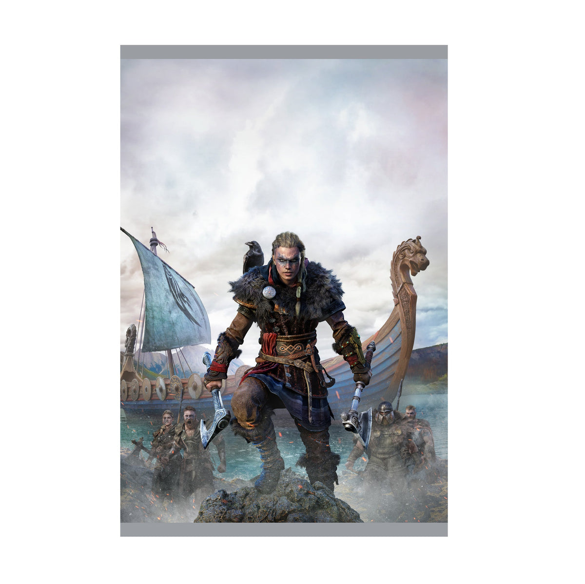 Assassin's Creed Valhalla Poster ‚Äî Female Eivor Cover Art Print | Ubisoft Gaming Wall Art