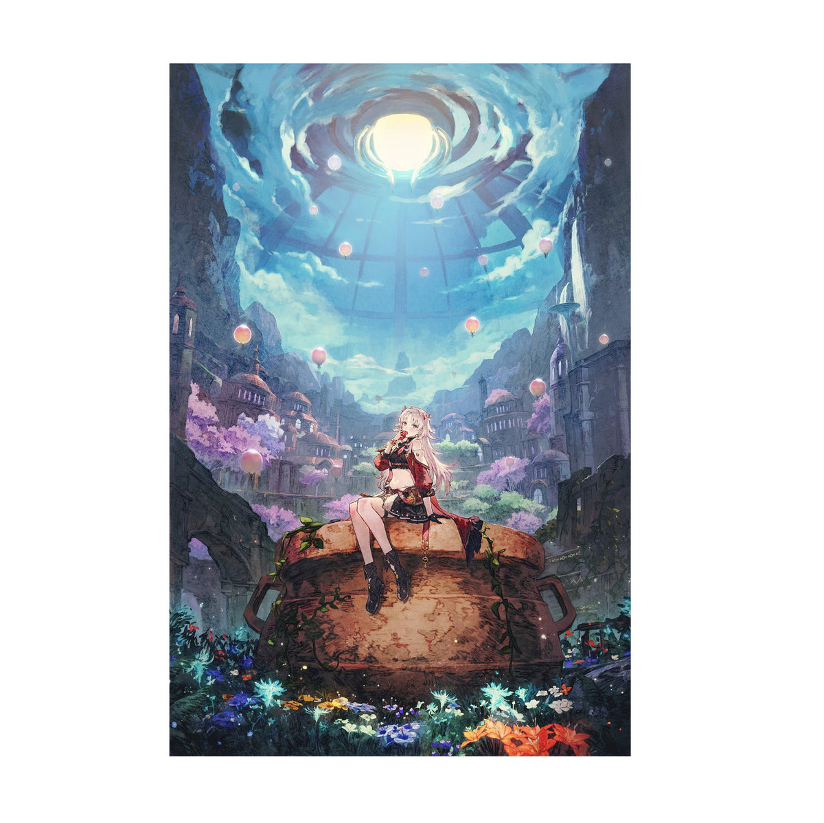 Atelier Karia: The Night Kingdom and the Guide of Memories Poster ‚Äî Key Art Print | Gust Koei Tecmo JRPG Wall Art