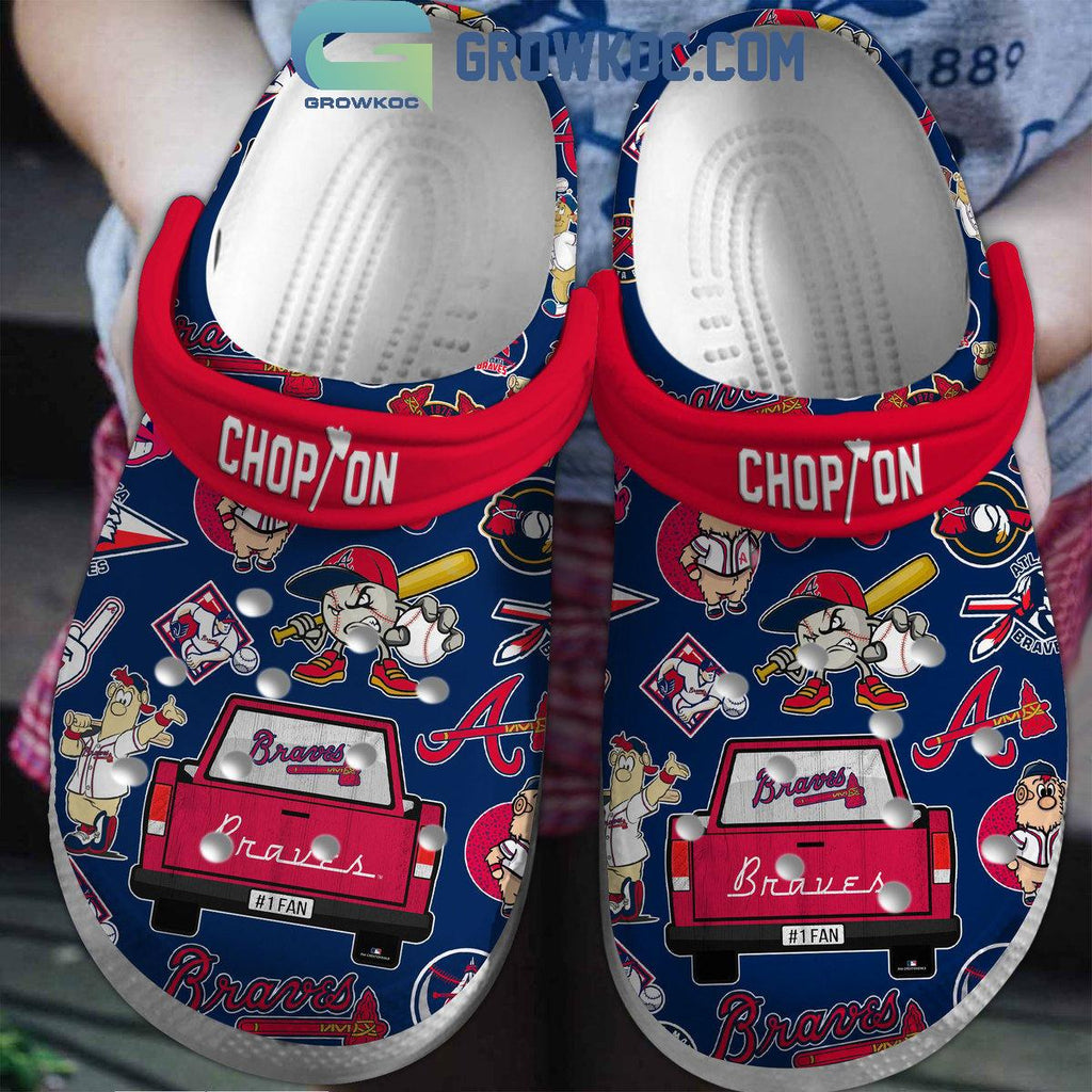 Atlanta Braves 2024 Chop On Baseball Season Crocs Clogs