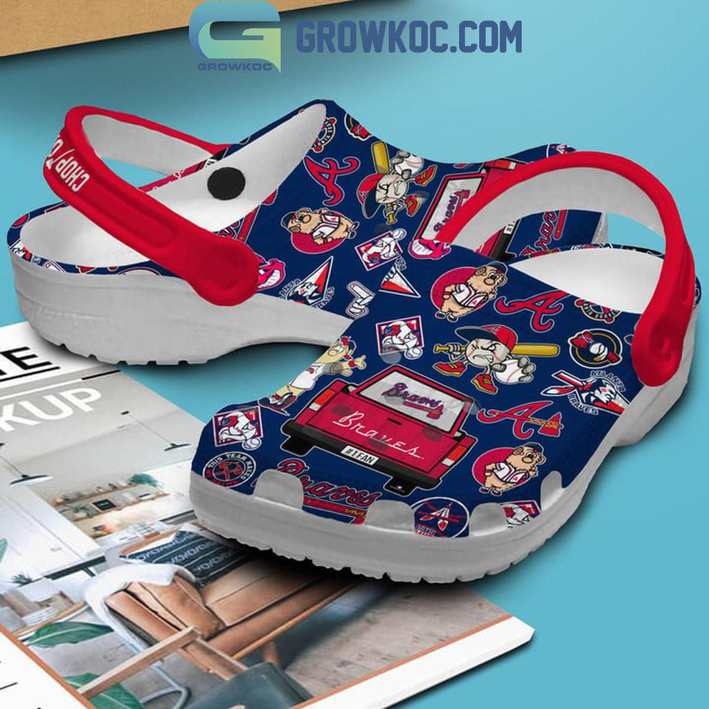 Atlanta Braves 2024 Chop On Baseball Season Crocs Clogs