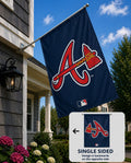 Atlanta Braves Flag Vertical House Banner