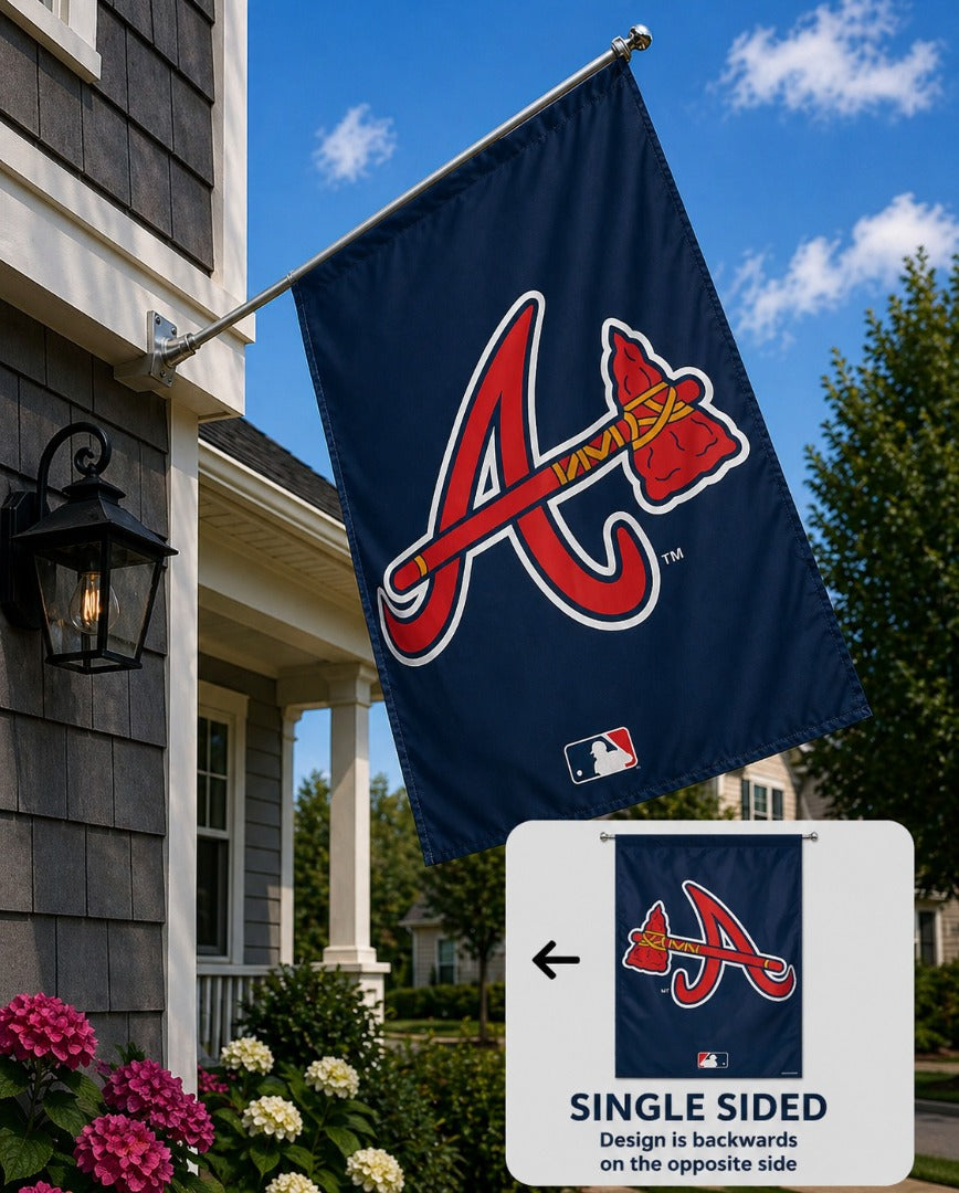 Atlanta Braves Flag Vertical House Banner