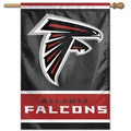 Atlanta Falcons Flag Logo on Black Vertical Banner