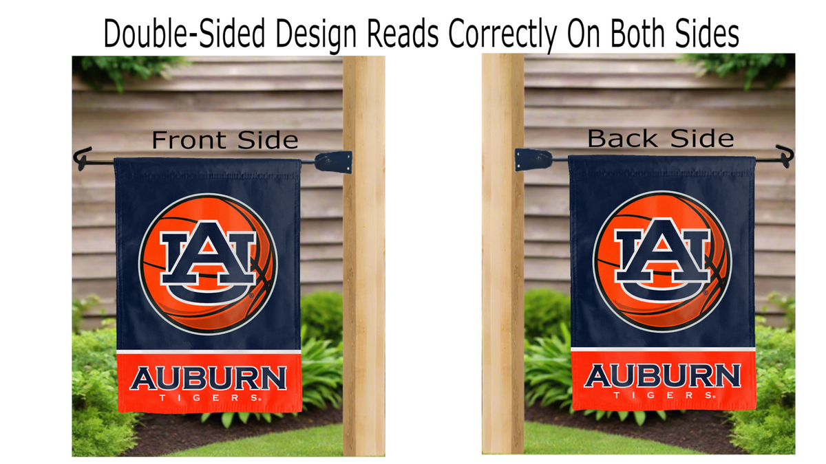 Auburn University Basketball Double Sided Garden Flag