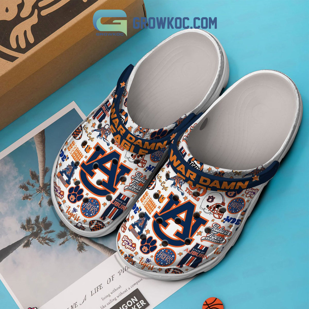 Auburn Tigers NCAA War Damn Eagle Go Tigers Clogs Crocs