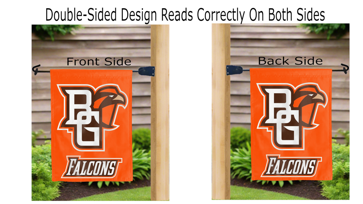 Bowling Green State Falcons Double Sided Garden Flag