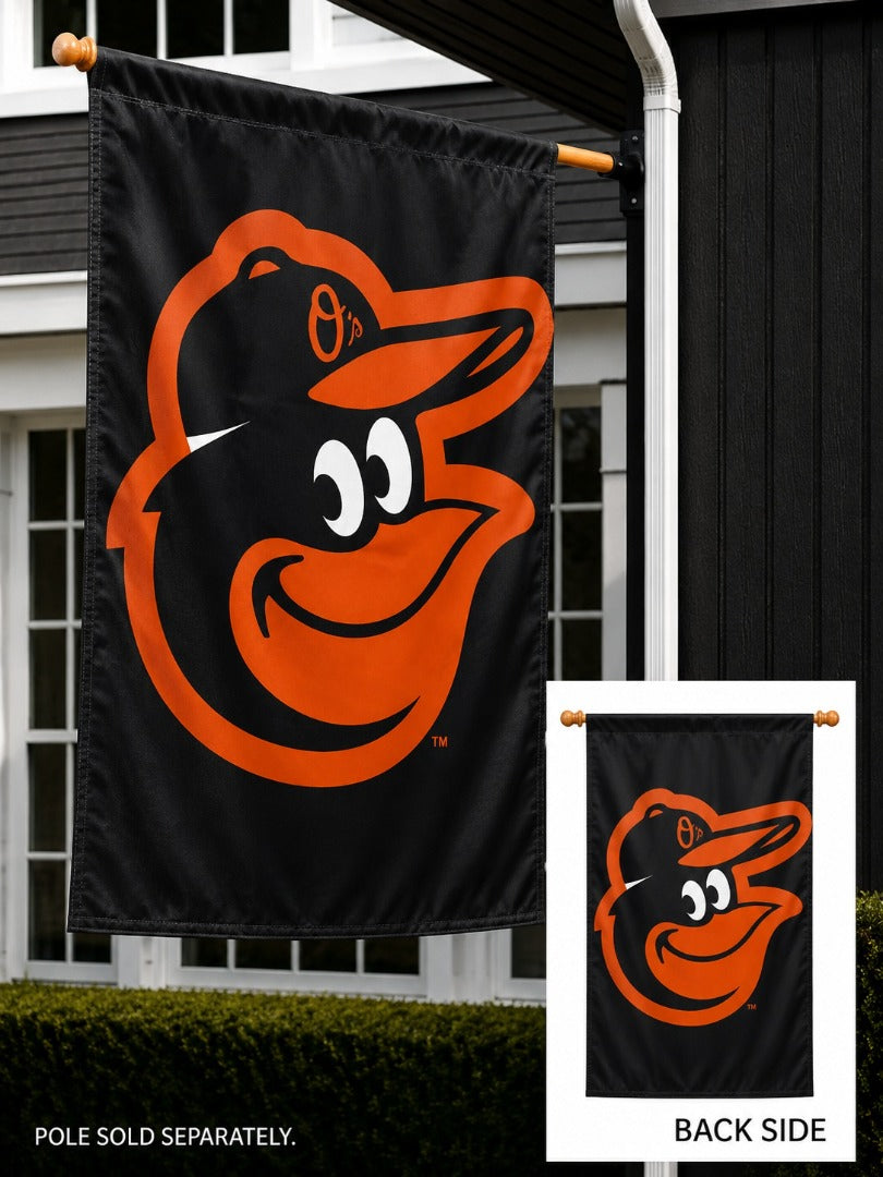 Baltimore Orioles 2 Sided Black Banner