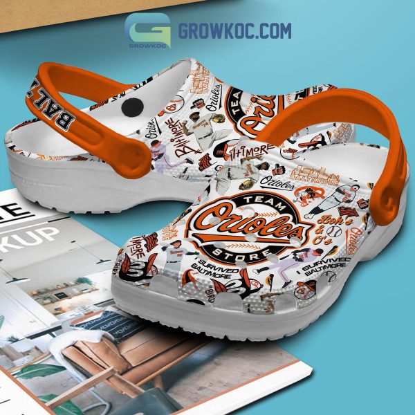 Baltimore Orioles Team Store I Survived Baltimore Clogs Crocs