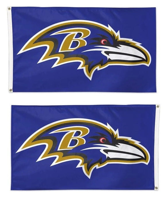 Baltimore Ravens 2 Sided 2x3 Purple Flag