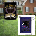Baltimore Ravens Maleficent Double-Sided Garden Flag 12.5 x 18 Inches