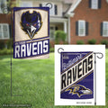 Baltimore Ravens Retro 2 Sided Garden Flag