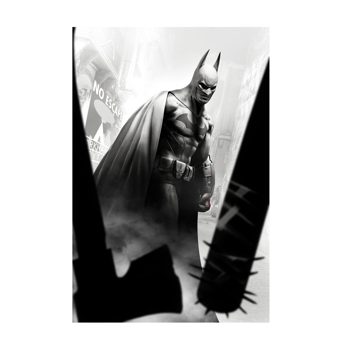 Batman: Arkham City Poster ‚Äî Batman vs Thugs Art Print | DC Gotham Gaming Wall Art