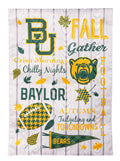 Baylor Fall 2 Sided Garden Flag
