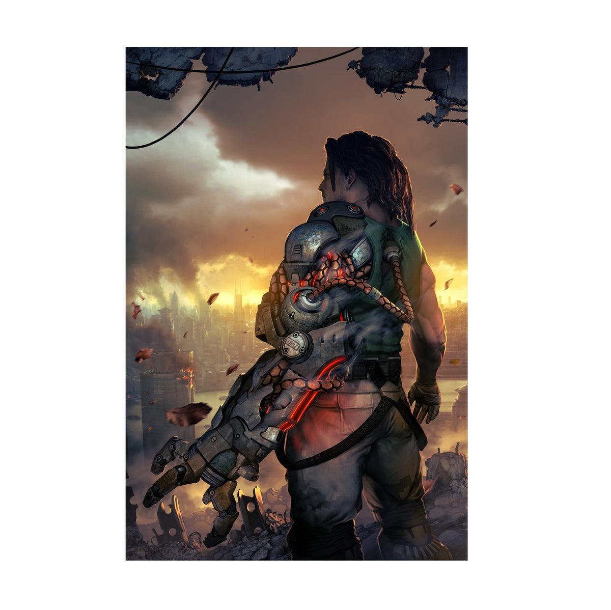Bionic Commando Poster ‚Äî Nathan Spencer E3 Promo Art Print | Capcom Action Gaming Wall Art
