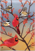 Birds Meeting Place Flag Fall Vertical House Banner
