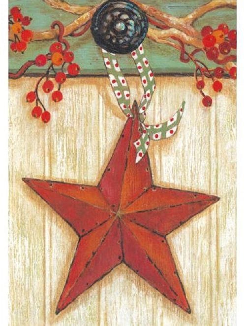 Bittersweet Star Flag 2 Sided Decorative House Banner