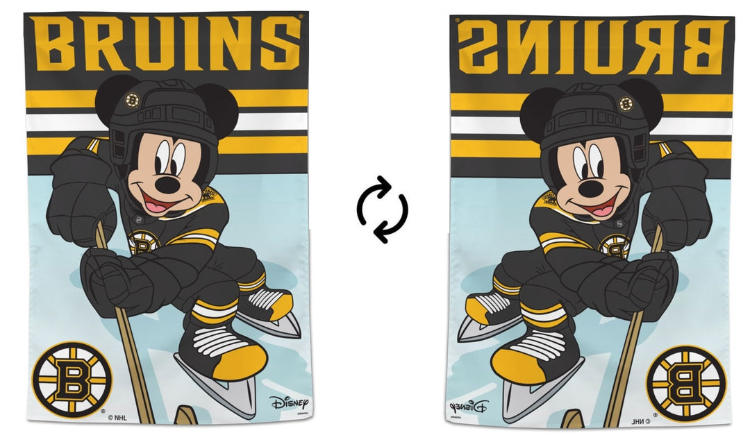 Boston Bruins Mickey Mouse Hockey Banner