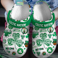 Boston Celtics Basketball Celtic Nation Fan Crocs Clogs