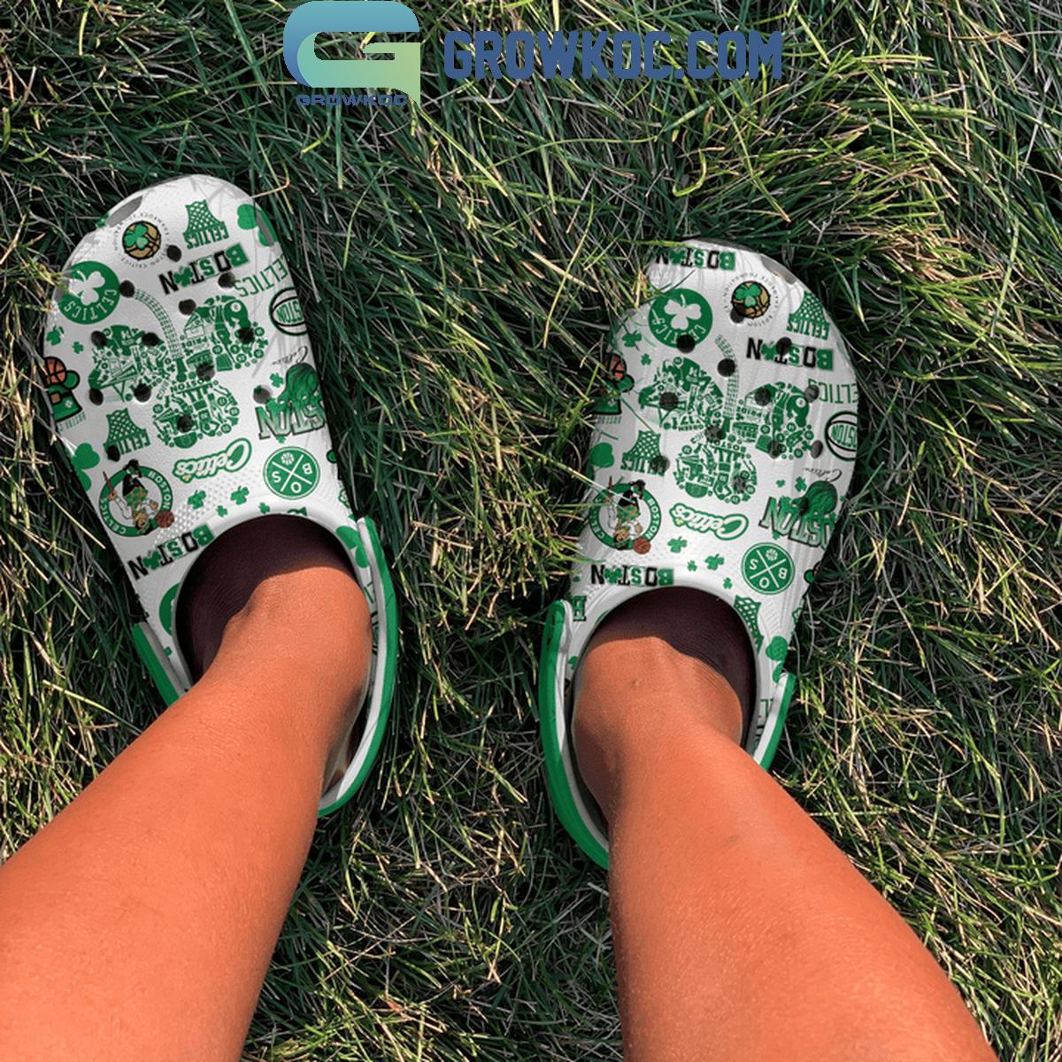 Boston Celtics Basketball Celtic Nation Fan Crocs Clogs