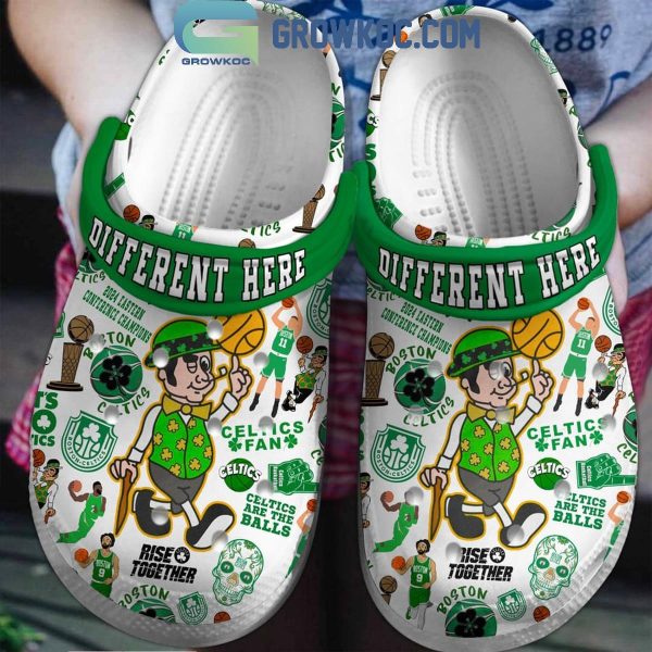 Boston Celtics Different Here Celtics Fan Crocs Clogs
