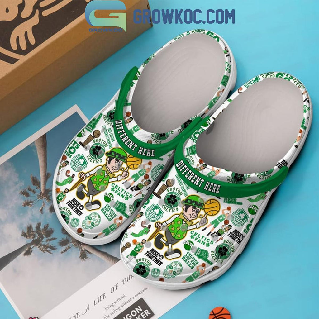 Boston Celtics Different Here Celtics Fan Crocs Clogs