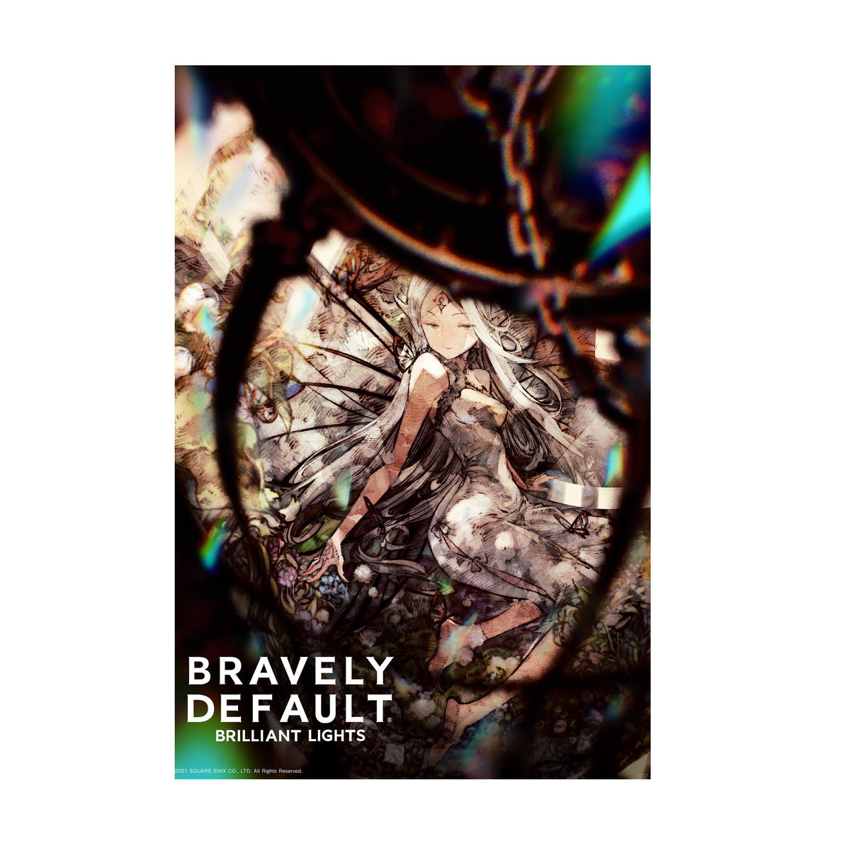 Bravely Default Brilliant Lights Poster ‚Äî Kazama Raita Key Art Print | Square Enix JRPG Wall Art