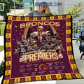 Brisbane Broncos National Rugby League Premiers 2025 Fleece Blanket Quilt