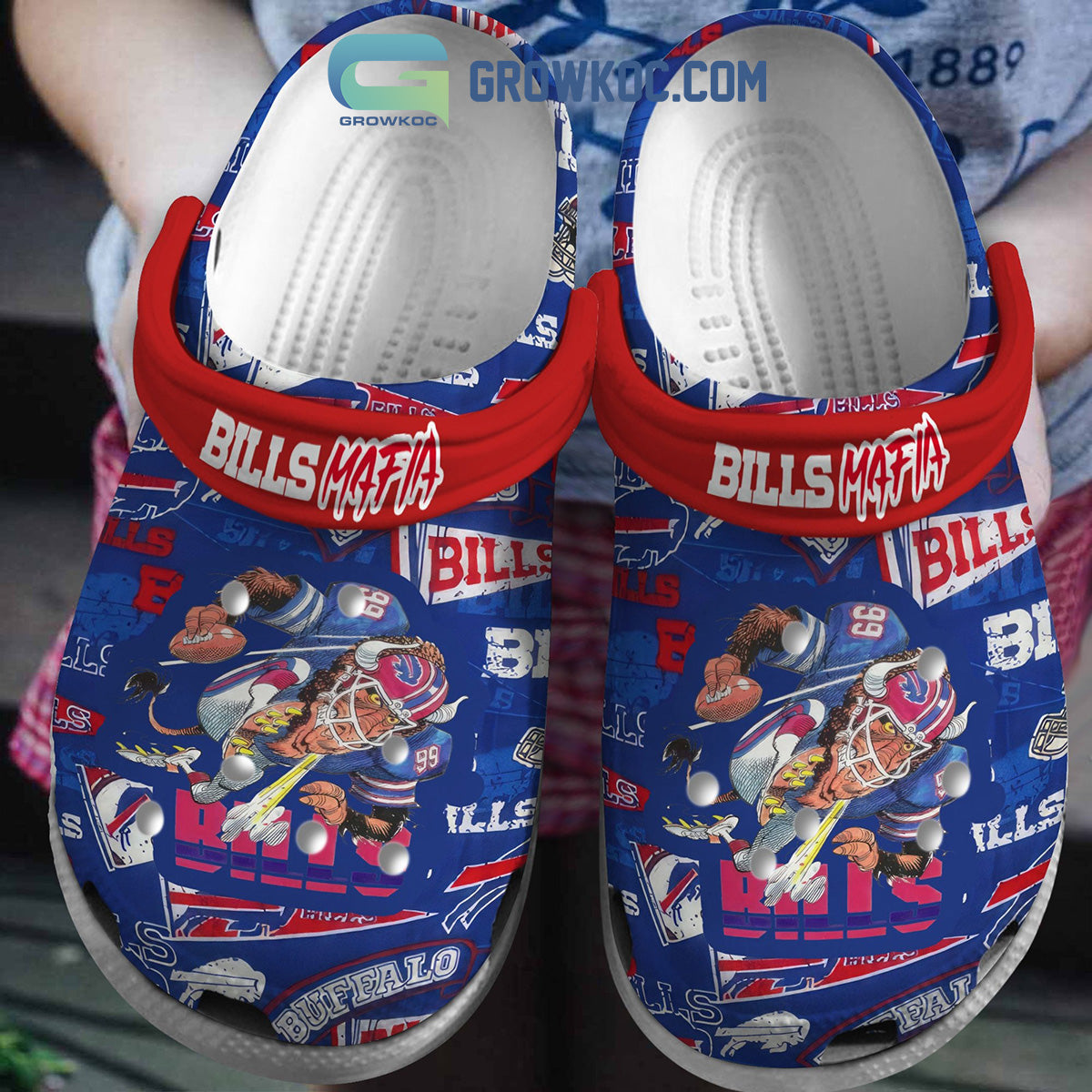 Buffalo Bills Bills Mafia Crocs Clogs