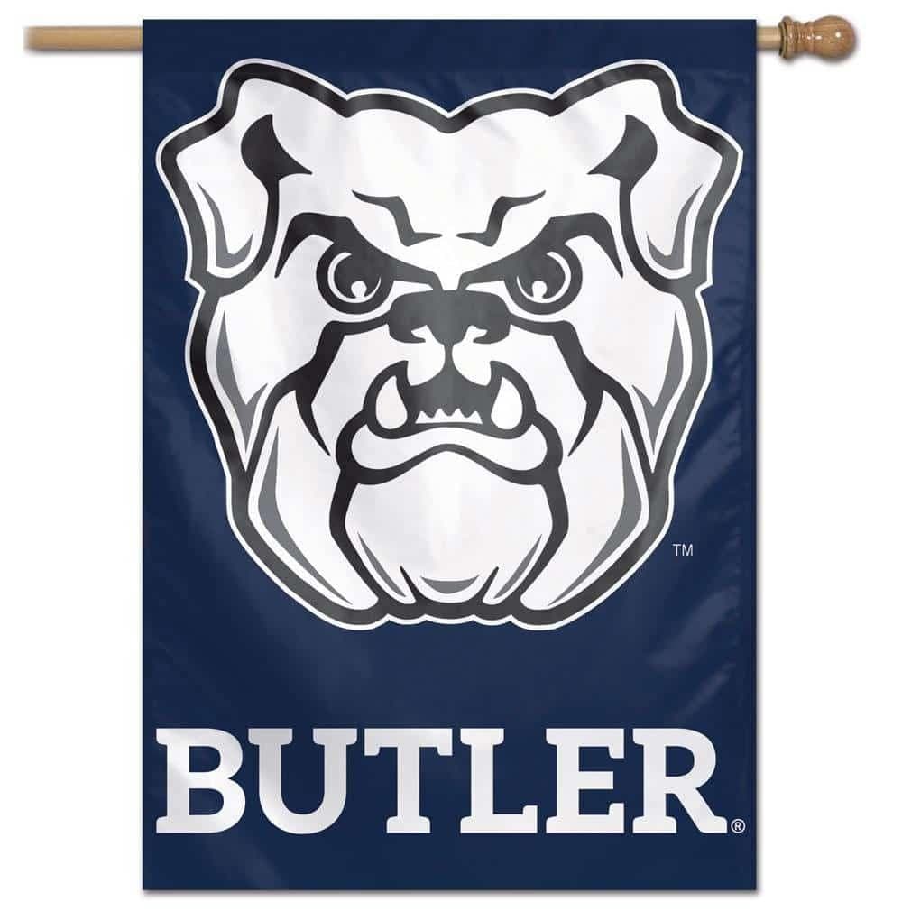 Butler Flag Bulldogs Vertical House Banner