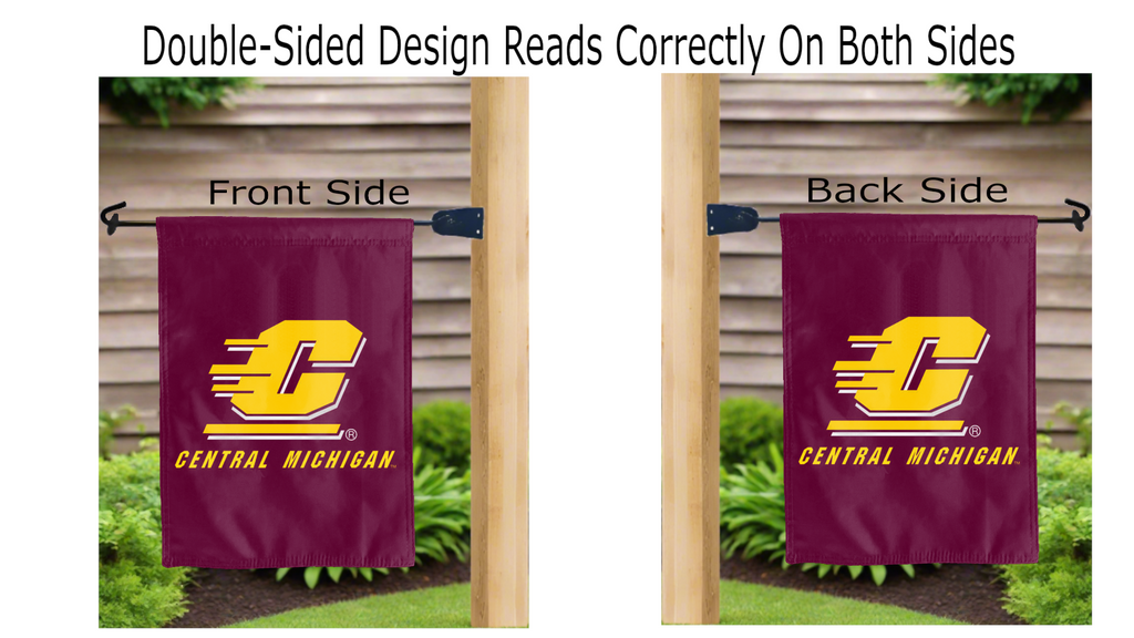 Central Michigan University Double Sided Garden Flag