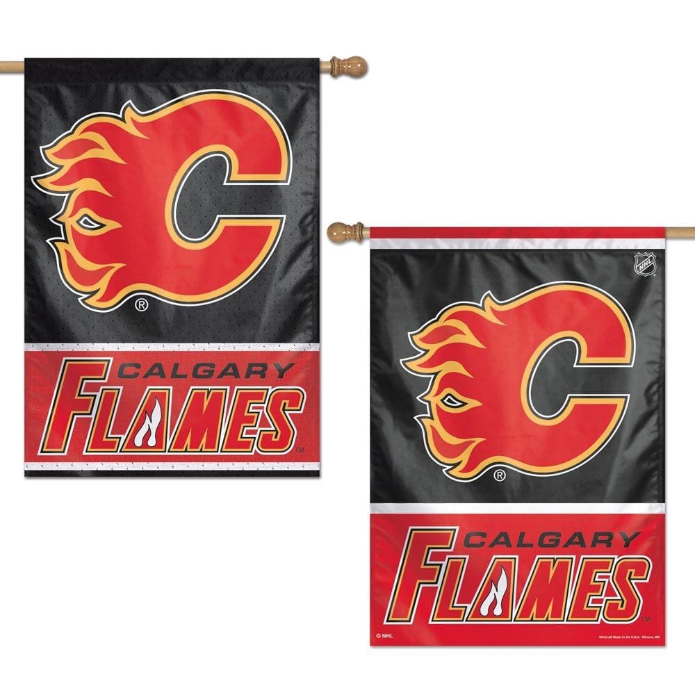 Calgary Flames Flag 2 Sided House Banner