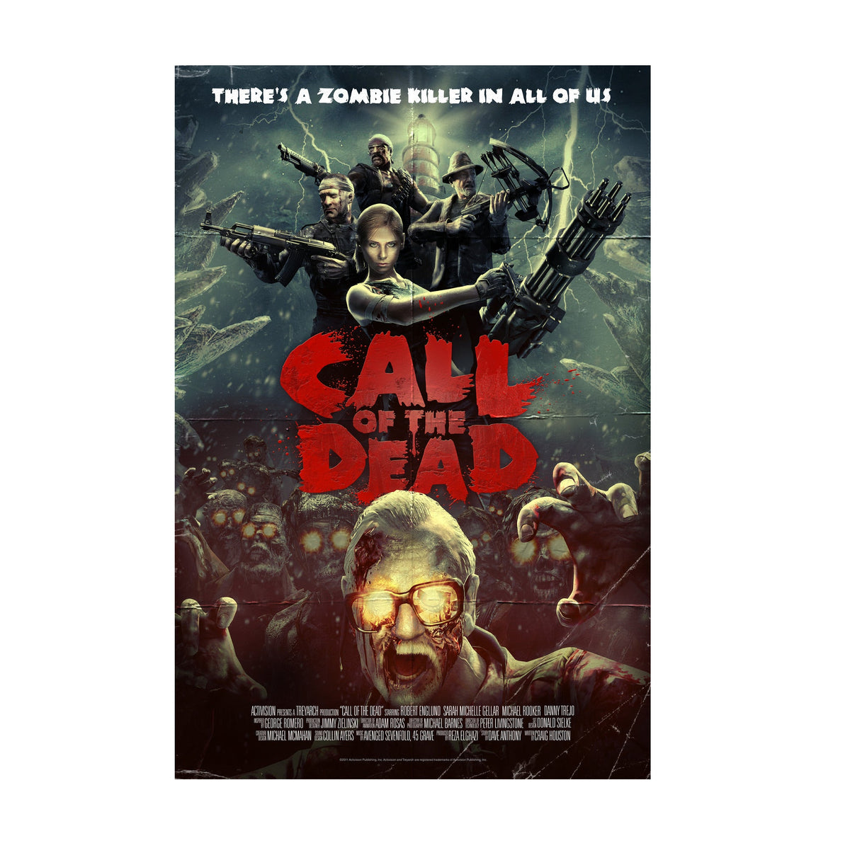Call of Duty Black Ops Poster ‚Äî Call of the Dead Zombies Art | FPS Gaming Wall Art