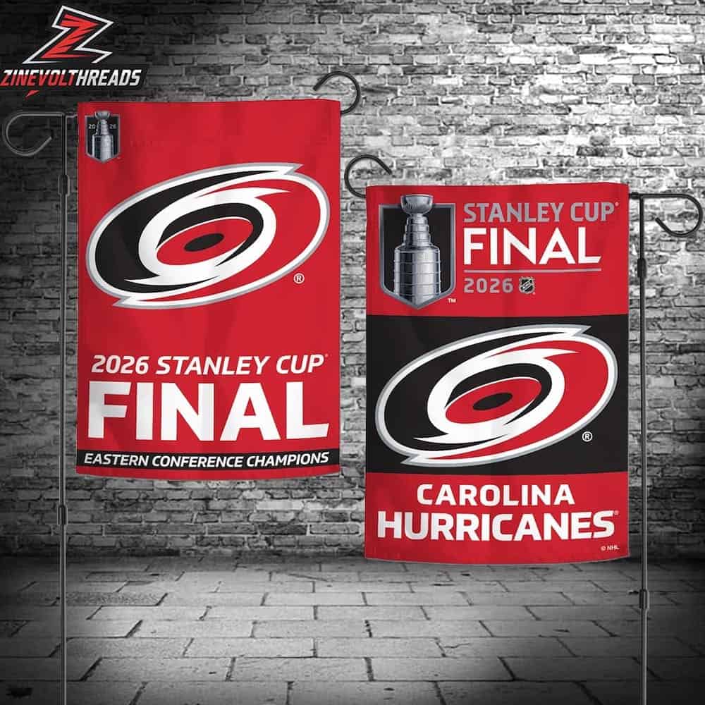Carolina Hurricanes 2026 NHL Eastern Conference Champions Double-Sided Garden House Flag