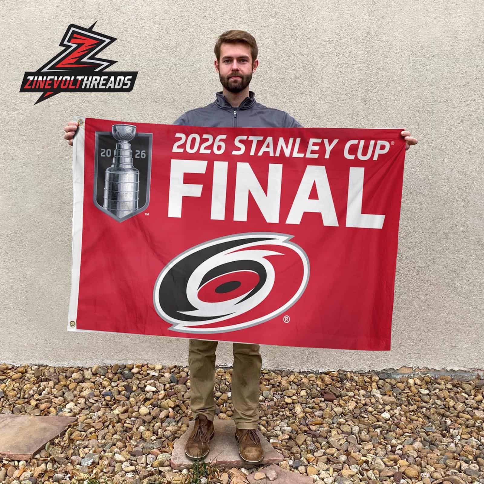 Carolina Hurricanes 2026 Stanley Cup Final Double-Sided Garden House Flag