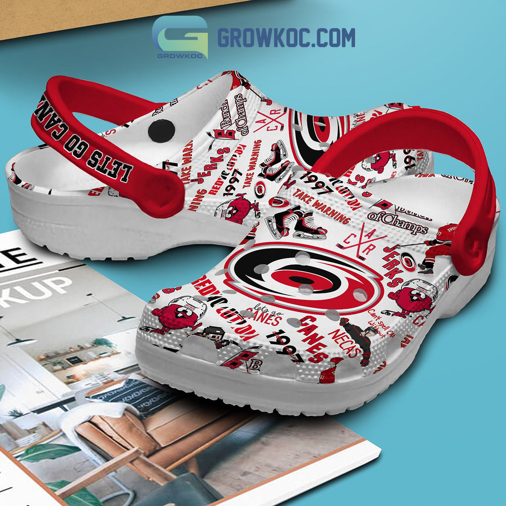 Carolina Hurricanes Let's Go Canes Redvolution Clogs Crocs