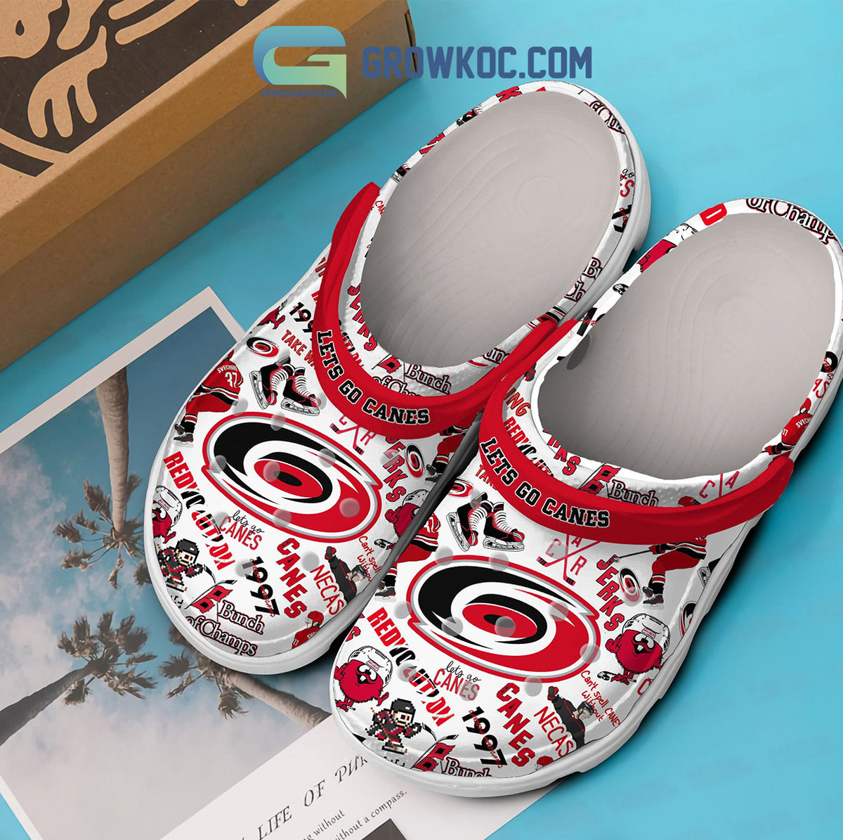 Carolina Hurricanes Let's Go Canes Redvolution Clogs Crocs
