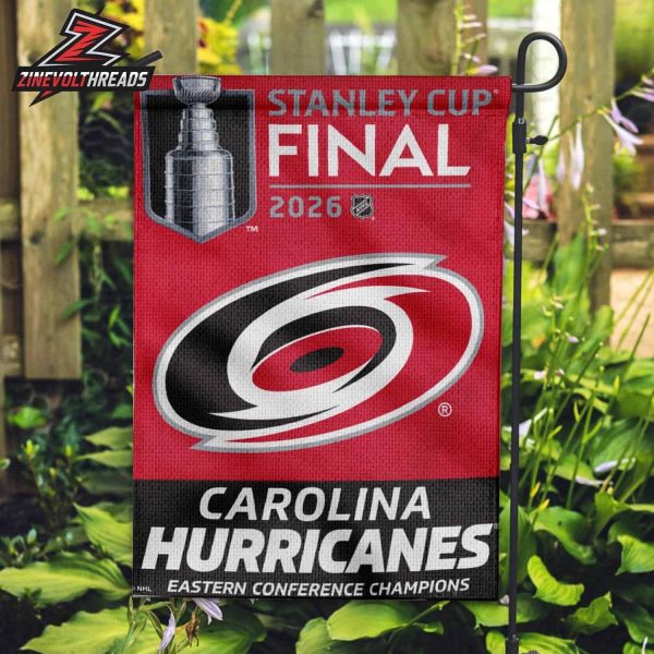 Carolina Hurricanes NHL 2026 Eastern Conference Champions Double-Sided Garden House Flag