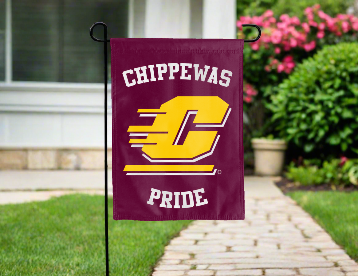 Central Michigan University Chippewas Pride Double Sided Garden Flag