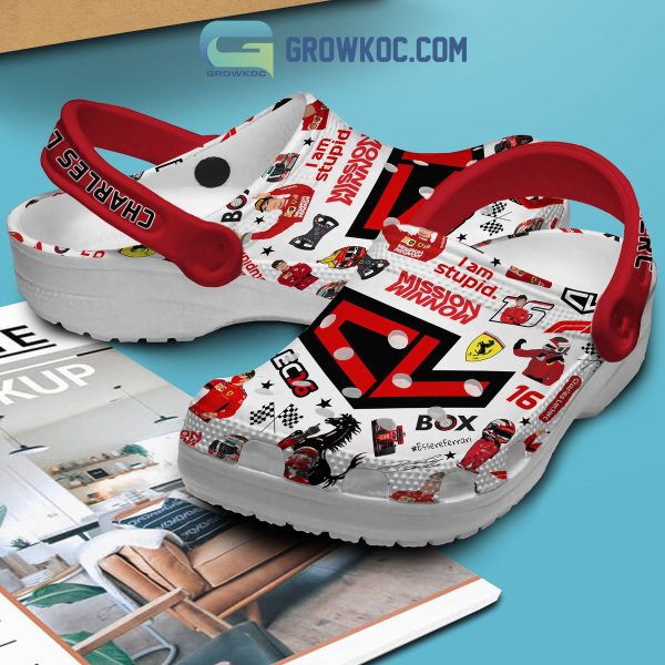 Charles Leclerc Mission I Am Stupid Clogs Crocs