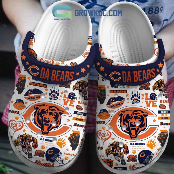 Chicago Bears Da Bears Love Sundays Are For The Bears Clogs Crocs