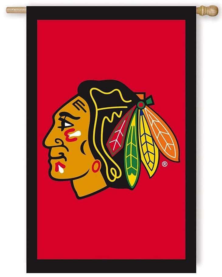 Chicago Blackhawks House Flag 2 Sided Banner