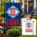 Chicago Cubs 150 Years 2 Sided Garden Flag