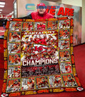 Chiefs 2024 Champions Superbowl Fleece Blanket Quilt