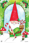 Christmas Gnome for the Holidays Flag 2 Sided House Banner