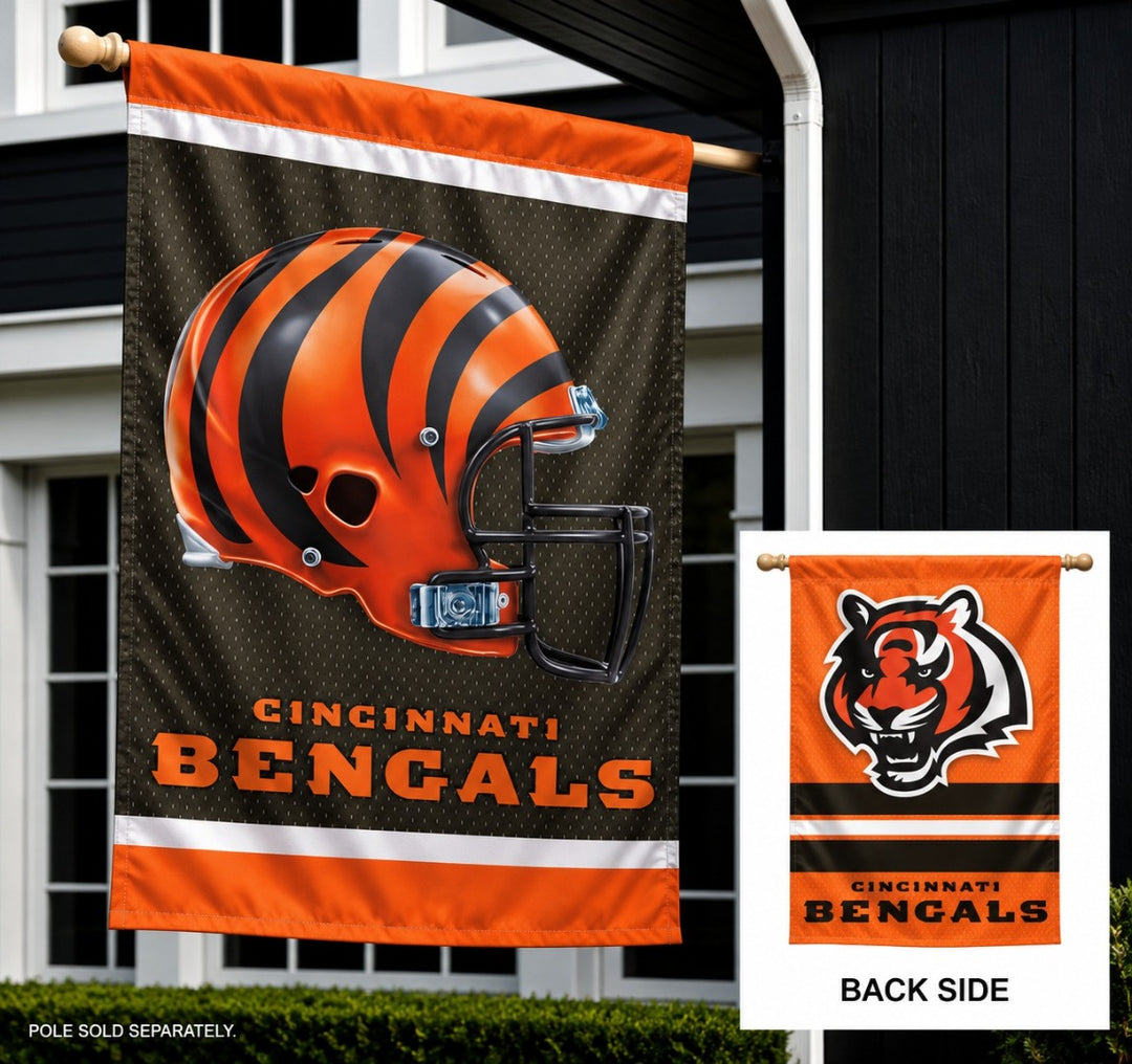 Cincinnati Bengals 2 Sided Banner Vertical